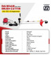 Balwaan ISI Marked Brush Cutter - Side Pack BX-35i